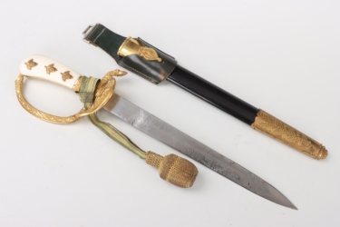 Forestry luxury hunting dagger with portepee and frog - Clemen & Jung