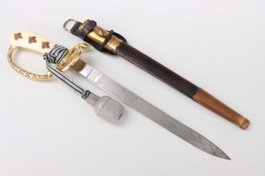 Forestry hunting dagger with portepee & knot - Tiger