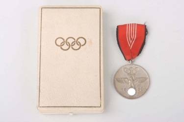 German Olympic Commemorative Medal 1936 in case