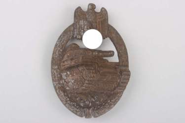 Tank Assault Badge in Bronze "F.Linden"