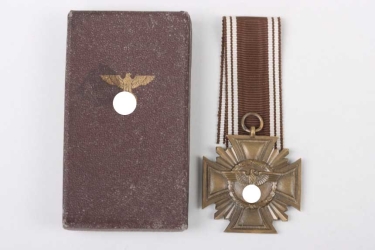 NSDAP Long Service Award 1st Class (bronze) with case - 15 & M1/34