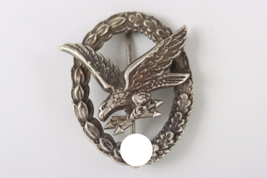 Luftwaffe Air Gunner & Flight Engineer Badge with Lightning Bolts - B&N L