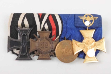 Police 4-place medal bar