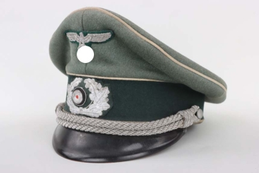 Heer infantry visor cap for officers - unit marked