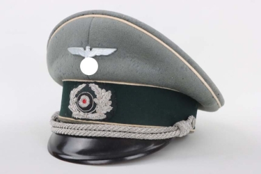 Heer infantry visor cap to Lt. Dehnhardt