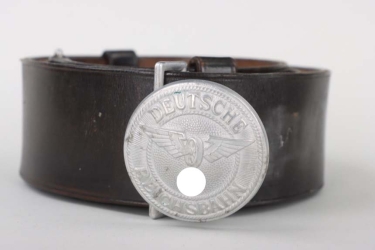 Deutsche Reichsbahn officer's belt and buckle - A