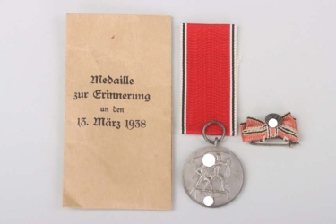 Austria Anschluss Medal 13. March 1938 in bag - Hauptmünzamt Wien