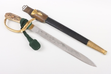 Forestry hunting dagger with frog and portepee - Siegfried Waffen