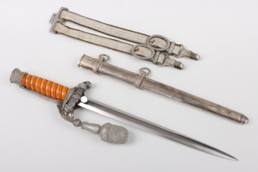 M35 Heer officer's dagger "K-Roos" with hangers and portepee - WKC
