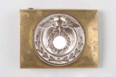 SA buckle (EM/NCO) - Overhoff & Cie. with extremely rare marking on the two-pronged tines RZM UE 71