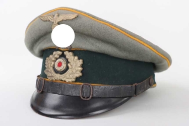 Heer Kav.Rgt.6 visor cap EM/NCO with Braunschweig skull