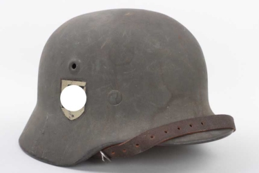 Waffen-SS M40 single decal helmet - Q62