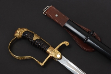Heer lion's head sabre for officers with hanger - Höller (#22)