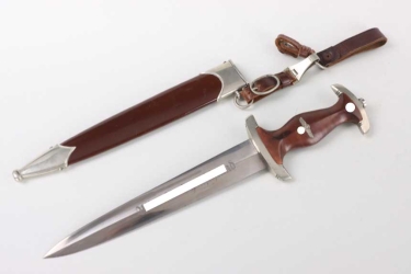 Early M33 SA Service Dagger with 3-piece hanger - C.D. Schaaff ("Tiger" handle)