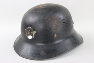 Police M34 helmet with single decal