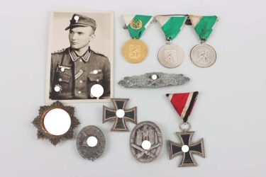 Medal grouping of a German Cross in Gold winner