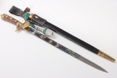 Imperial luxury hunting dagger with frog and knot - Kirschbaum