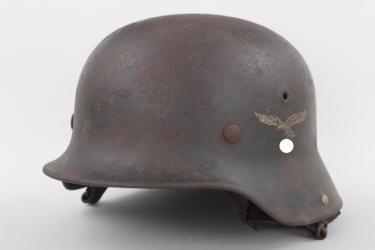 Luftwaffe M40 helmet "Fliegerhelm" rare construction Q66