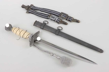 M37 Luftwaffe officer's dagger with hangers and portepee - WKC