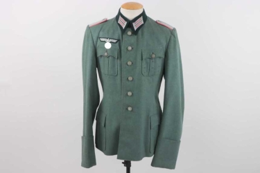 Heer field tunic for Panzerjäger officer - Lt. Dieckhut