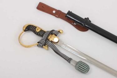 Heer officer's sabre with hanger and customs portepee