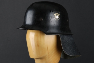 Fire Brigade M34 helmet with neck guard