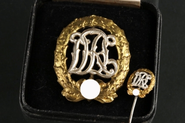 DRL Sports Badge for the War Disabled with Miniature and Case of Issue
