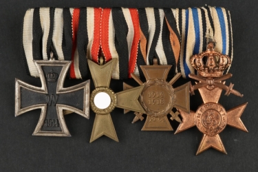 Medal bar of a WWI and Hero and Air Raid Officer