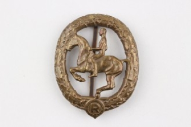 German Horseman's Badge in bronze - Lauer