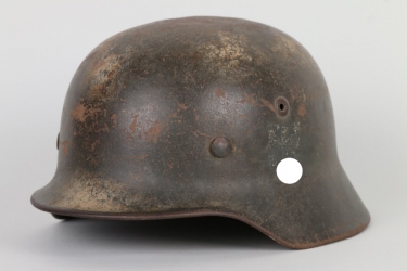 Heer M40 single decal camo helmet - NS64 