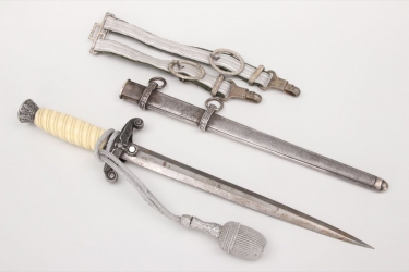 Heer officer's dagger with hangers & portepee - Alcoso