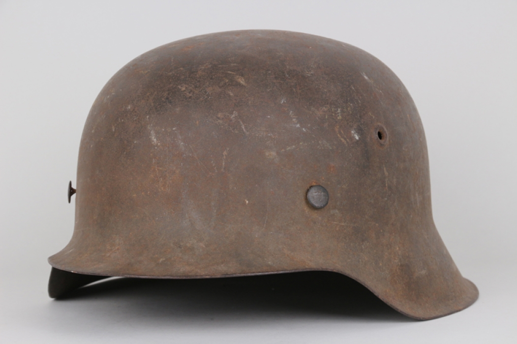 Wehrmacht M42 helmet - barn find 