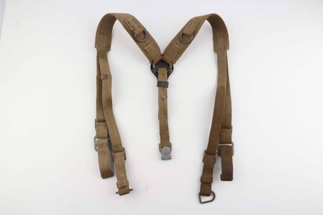 Wehrmacht tropical y-straps WEIDINGER marked