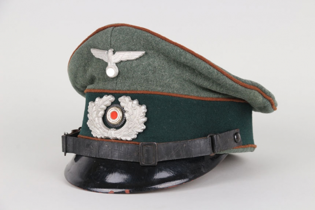 Heer Kradschützen visor cap EM/NCO 