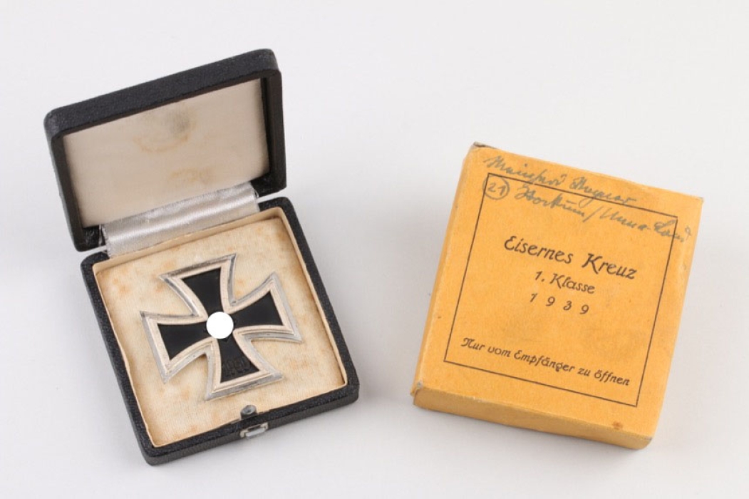 1939 Iron Cross 1st Class in case with Mayer's carton