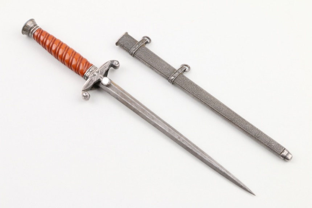 Heer officer's dagger miniature with Damascus blade 