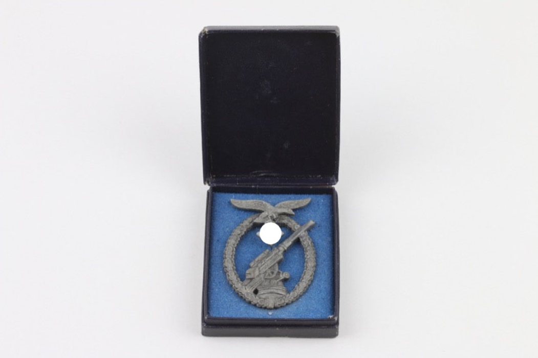Luftwaffe Flak Badge (Brehmer) in case