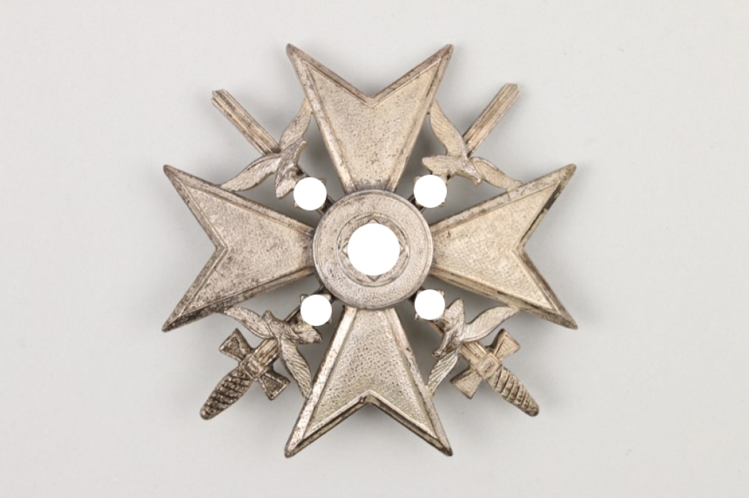 Spanish Cross in silver with swords