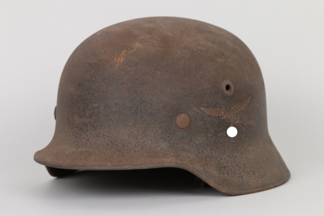 Luftwaffe M40 single decal helmet (named) - Q64 