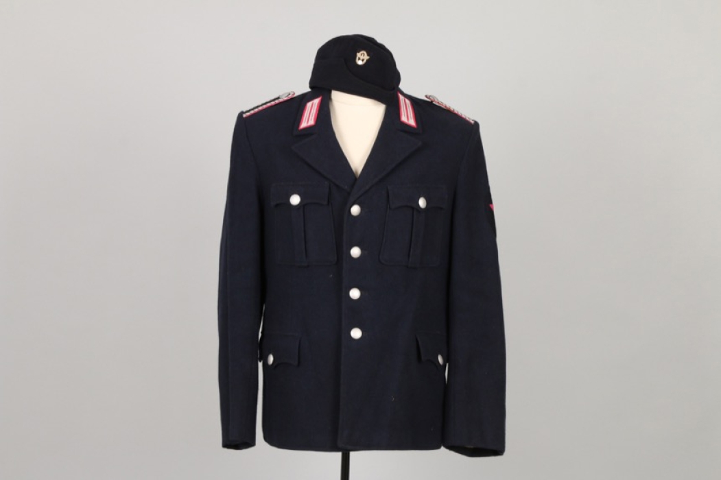 Third Reich fire brigade tunic & cap 
