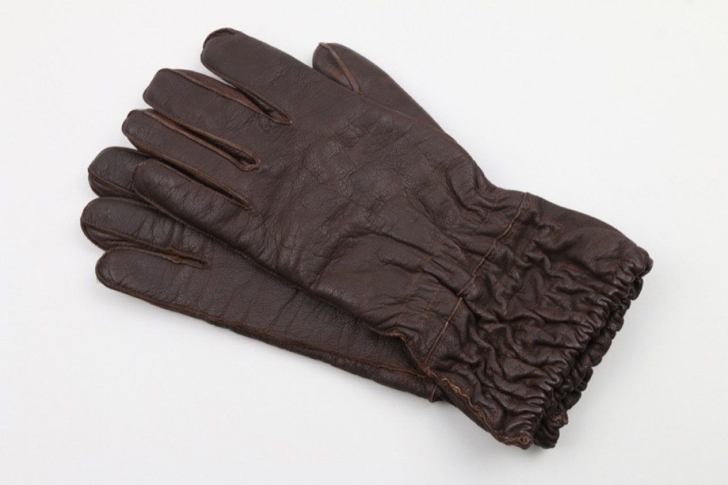 Luftwaffe paratrooper leather gloves