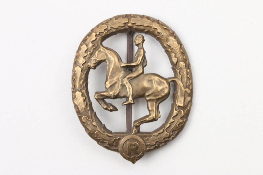 German Horsemans Badge in bronze