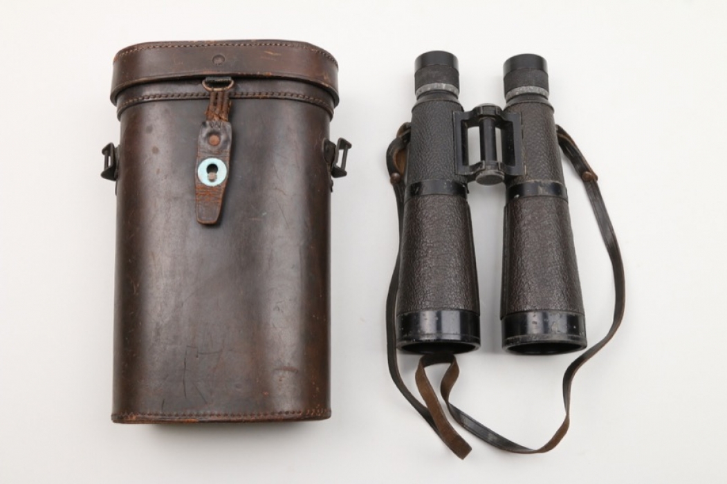 Wehrmacht 10x50 binoculars in leather case