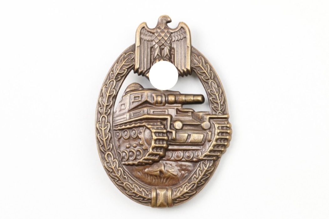 Tank Assault Badge in bronze - tombak (hollow)