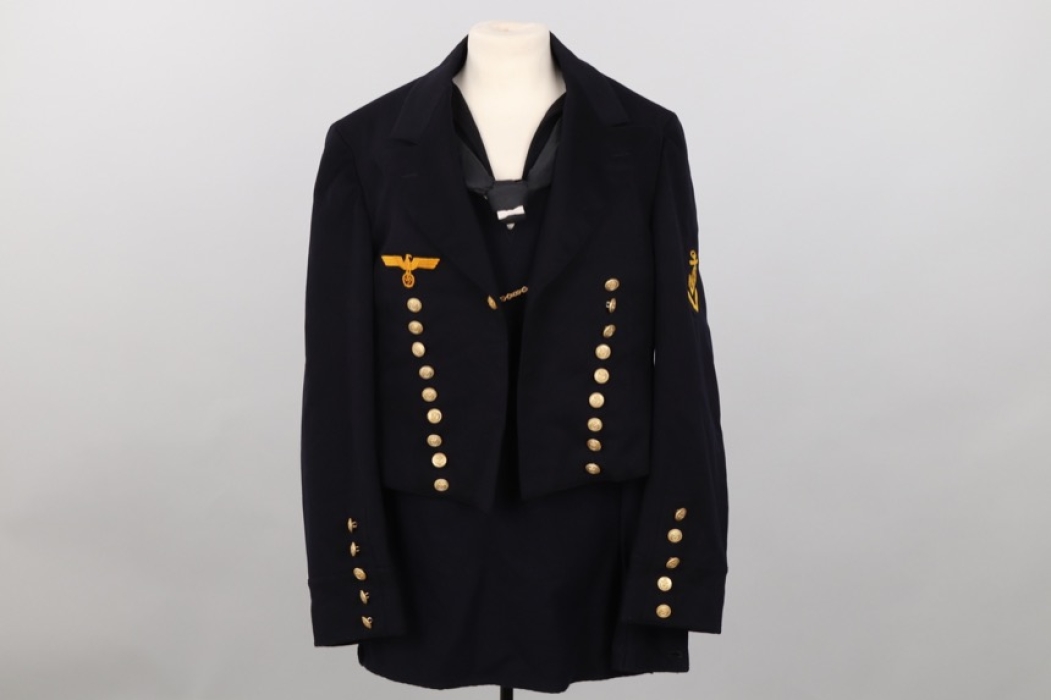 Kriegsmarine parade tunic with shirt & collar