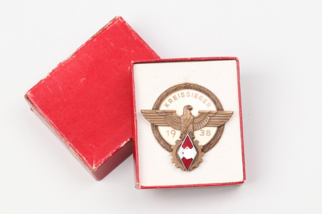 Fw. Sabatier - 1938 Kreissieger Badge in case