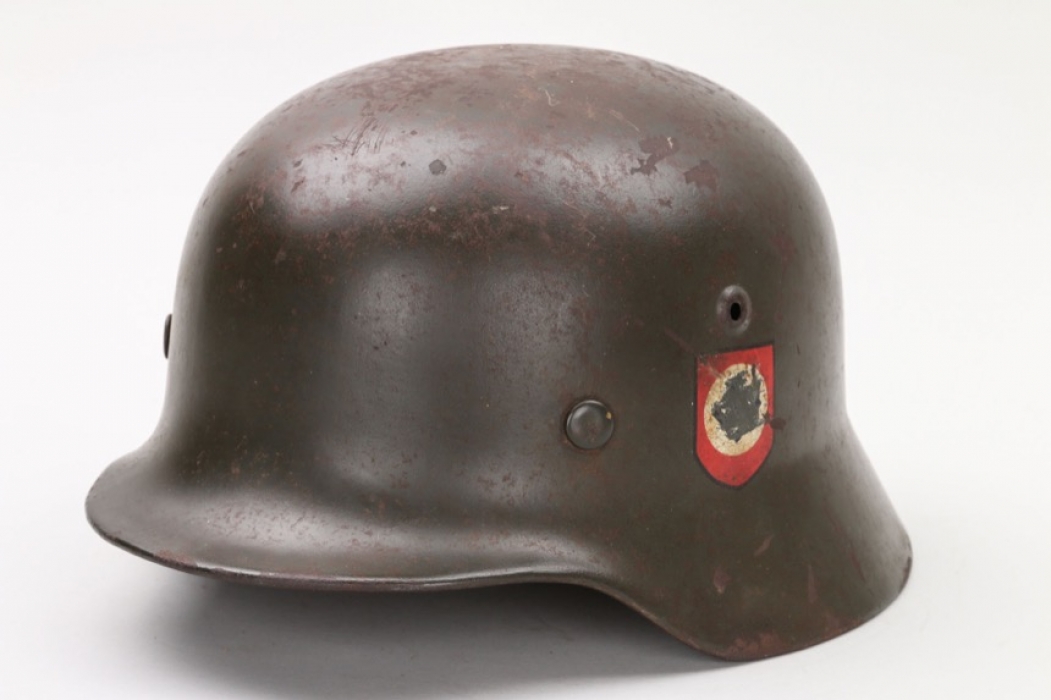 Waffen-SS M40 double decal helmet