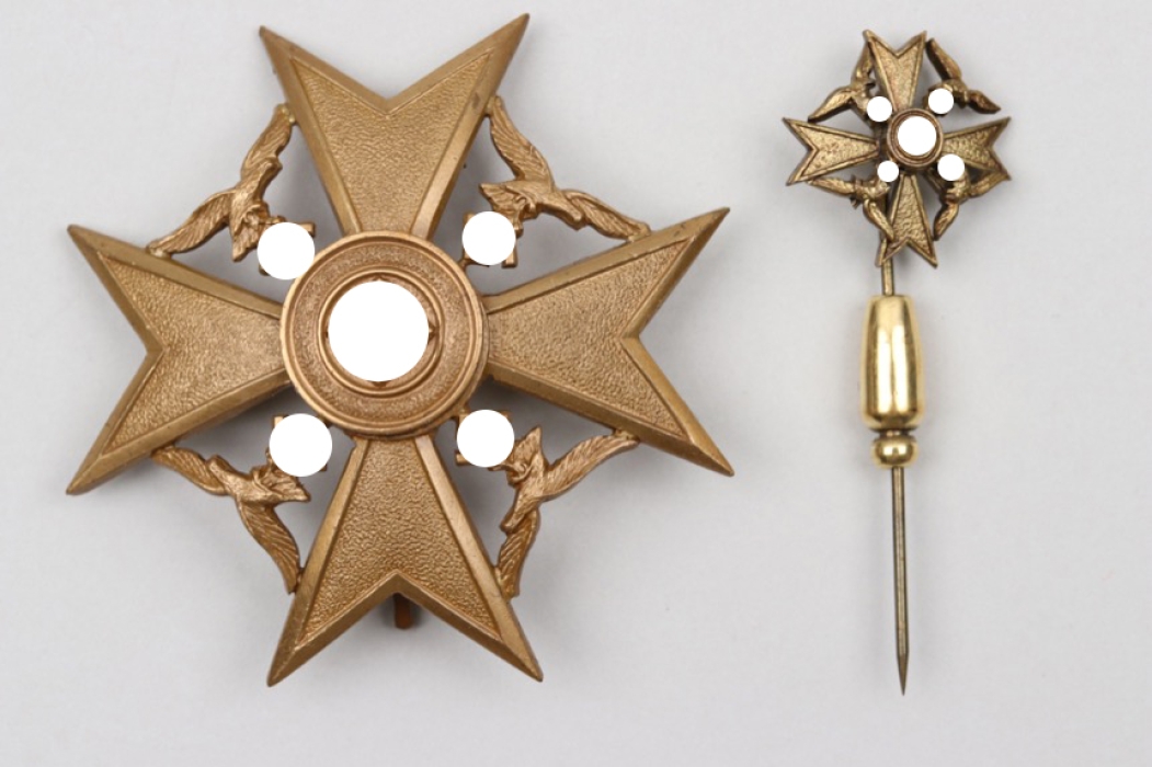 Spanish Cross in bronze without swords & miniature