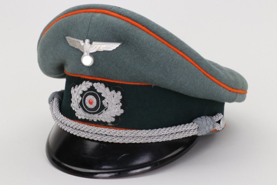 Heer Feldgendendarmerie officer's visor cap - named