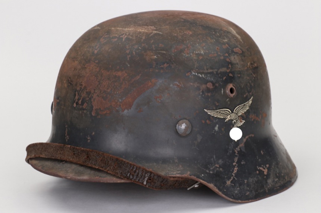 Luftwaffe M35 1st pattern double decal helmet - ET64